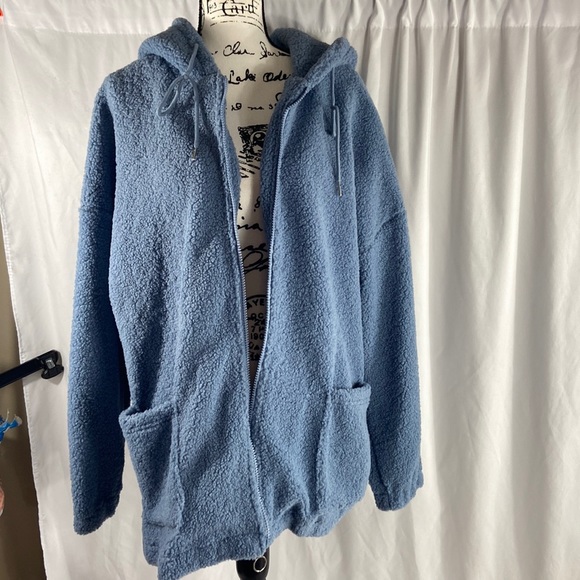 Hekka Women´s Long-sleeved hooded cardigan In Blue Size XL NWT - Picture 2 of 6